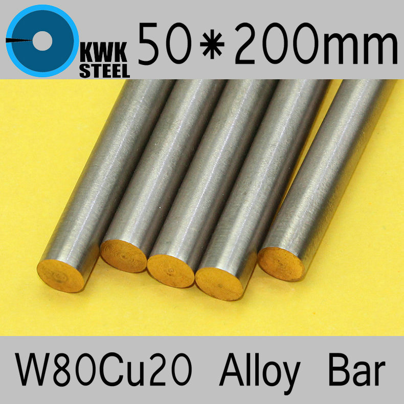 50 * 200mm ֽ  ձ  W80Cu20 W80       ISO /50*200mm Tungsten Copper Alloy Bar W80Cu20 W80 Bar Spot Welding Electrode Packaging Ma